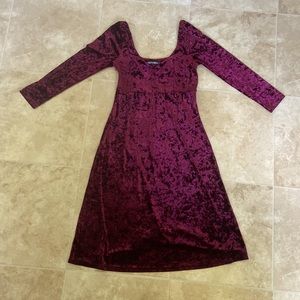 DISTURBIA velvet midi dress